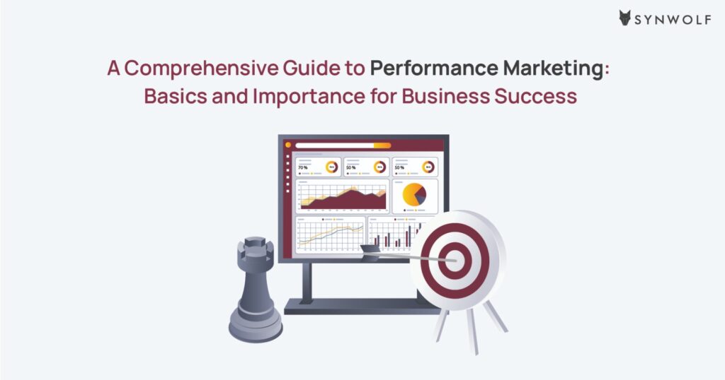 Illustration showing how businesses can grow with the help of performance marketing strategies.
