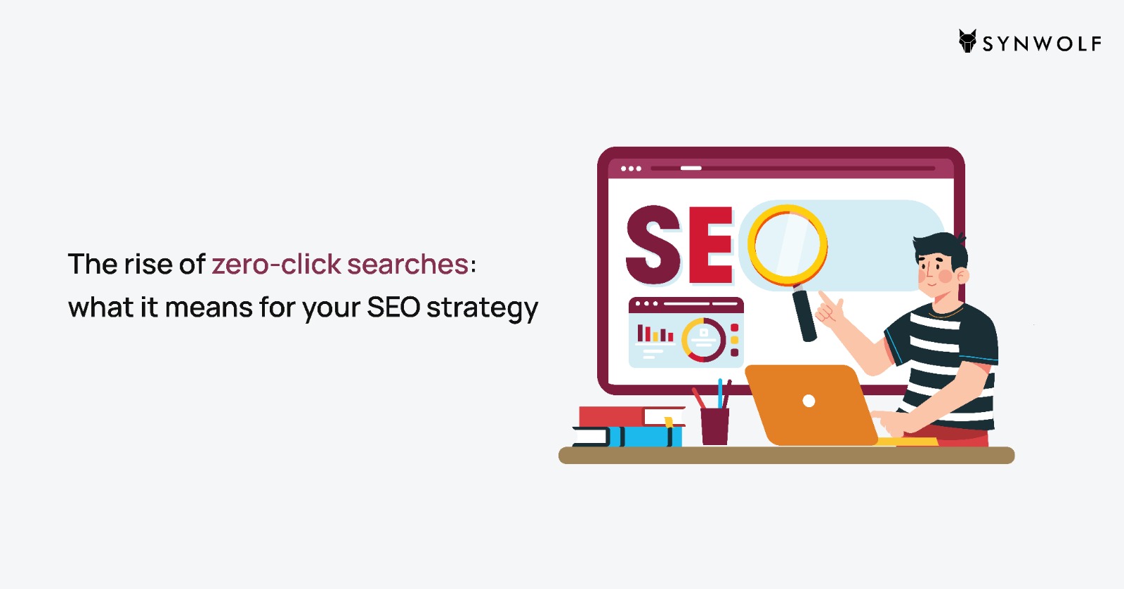 Illustration showing how zero-click searches display instant answers on Google and how it impacting SEO