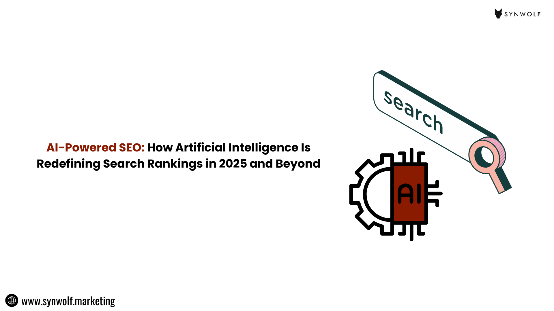 Illustration showing how AI-powered SEO reshaping search rankings in 2025