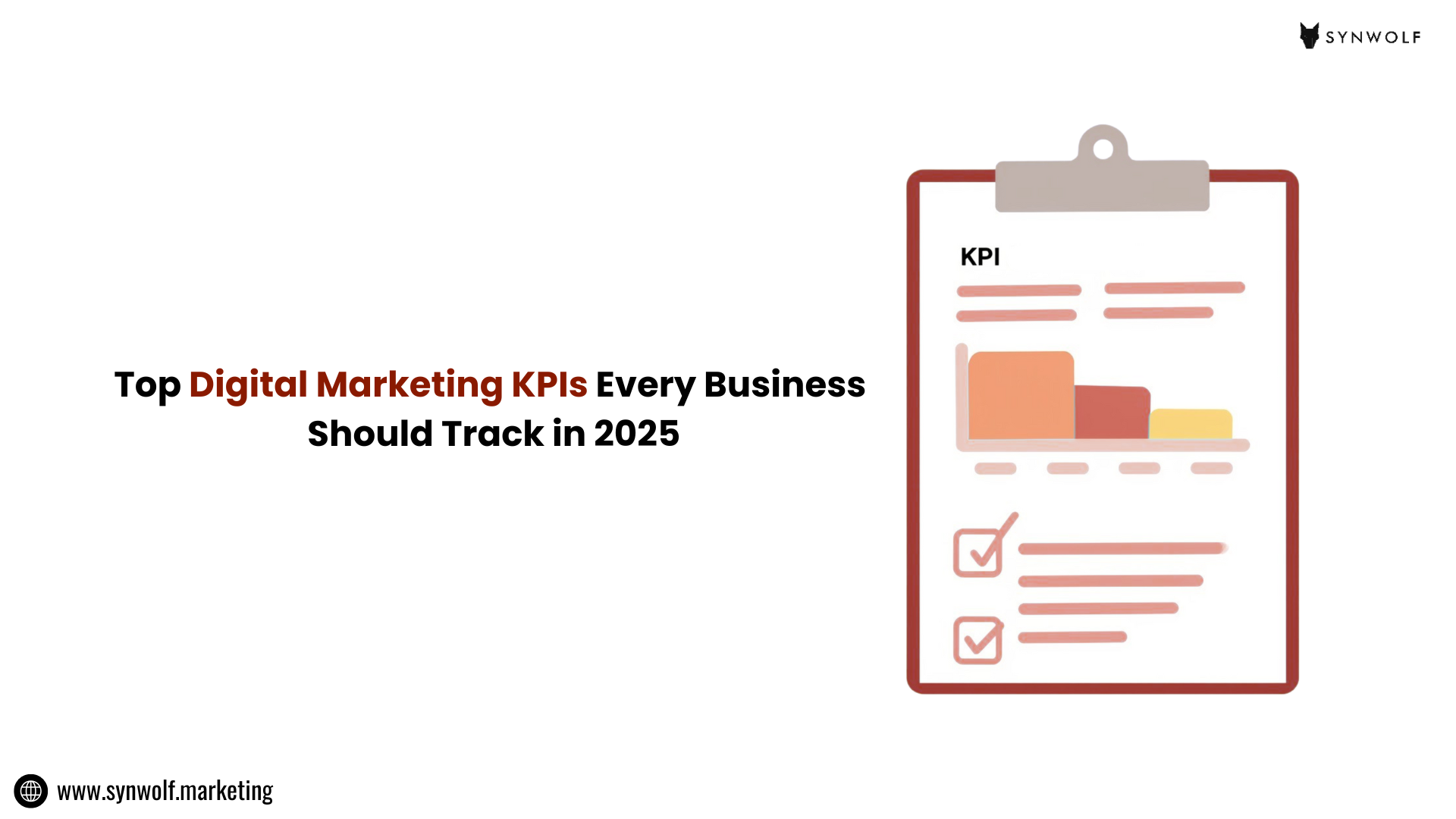 Illustration of top digital marketing KPIs in 2025 with analytics guide