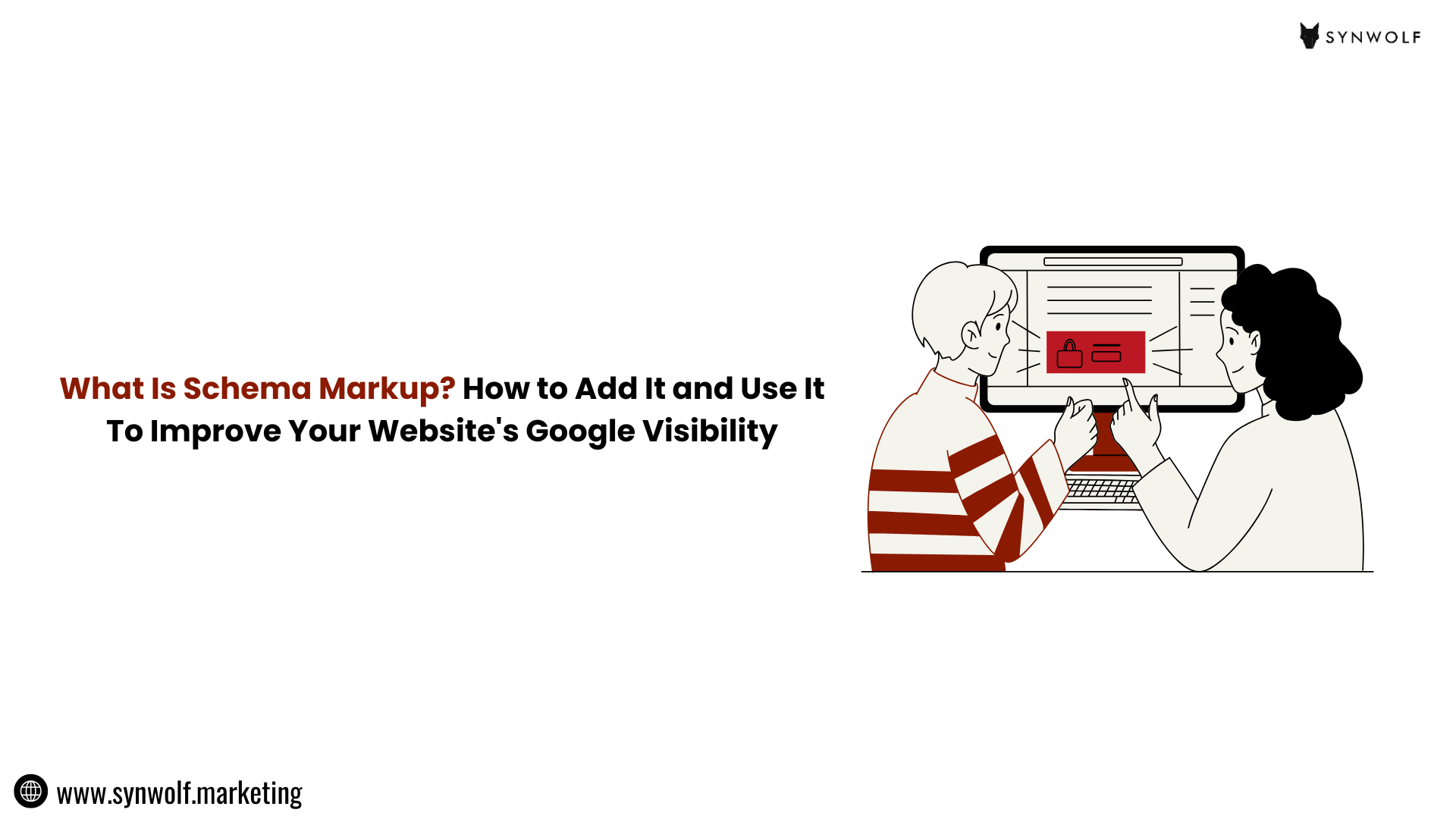 Illustration showing how structured data and rich results helps in improving a website’s Google visibility through Schema Markup